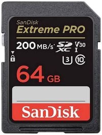 Produktbild: SanDisk Extreme PRO SDXC-Karte 64GB Class 10 UHS-I sto&szlig;sicher, Wasserdicht