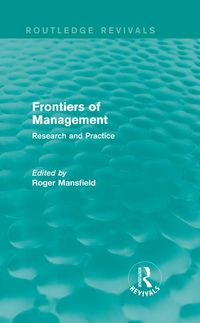 Produktbild: Frontiers of Management (Routledge Revivals)