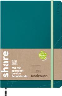 Produktbild: edding Share Notizbuch A5 punktkariert petrol