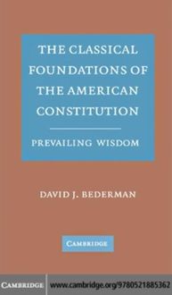 Produktbild: Classical Foundations of the American Constitution