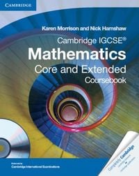 Produktbild: Cambridge IGCSE Mathematics Core and Extended Coursebook
