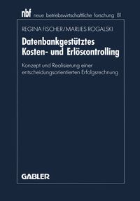 Produktbild: Datenbankgest&uuml;tztes Kosten- und Erl&ouml;scontrolling