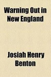 Produktbild: Warning Out in New England