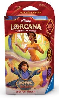 Produktbild: Disney Lorcana TCG: Dom&auml;ne von Dschafar - Bernstein und Amethyst Deck f&uuml;r 1 Person (Deutsch)
