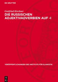 Produktbild: Die russischen Adjektivadverbien auf -i
