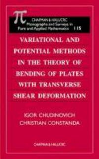 Produktbild: Variational and Potential Methods in the Theory of Bending of Plates with Transverse Shear Deformation