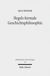 Produktbild: Hegels formale Geschichtsphilosophie