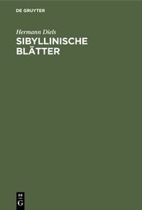 Produktbild: Sibyllinische Bl&auml;tter