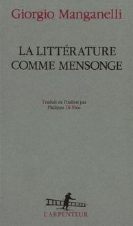 Produktbild: La litt&eacute;rature comme mensonge