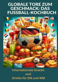 Produktbild: Globale Tore zum Geschmack: Das Fu&szlig;ball-Kochbuch: Fu&szlig;ballfest der Aromen: Internationale Snacks & Getr&auml;nke f&uuml;r EM und WM &ndash; Ein kulinarisches Reisebuch