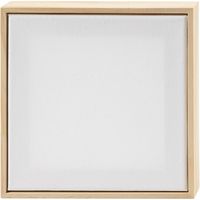 Produktbild: Creativ Company Gespannte Leinwand mit Rahmen, Gr&ouml;&szlig;e 15,8x15,8 cm, 280 g, Wei&szlig;, 10 Stk