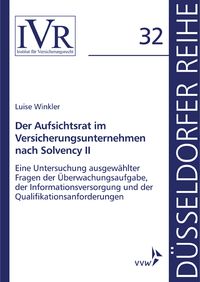 Produktbild: Der Aufsichtsrat im Versicherungsunternehmen nach Solvency II
