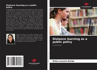 Produktbild: Distance learning as a public policy