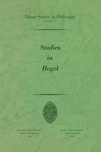 Produktbild: Studies in Hegel