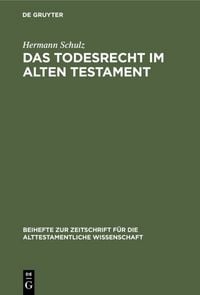 Produktbild: Das Todesrecht im Alten Testament