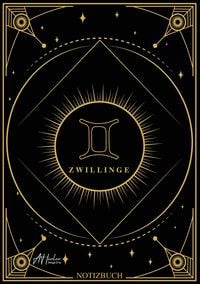 Produktbild: Edles Notizbuch Sternzeichen Zwillinge | Designed by Alfred Herler