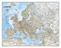 Produktbild: National Geographic Europe Wall Map - Classic (30.5 X 23.75 In)