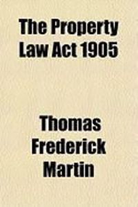 Produktbild: The Property Law ACT 1905