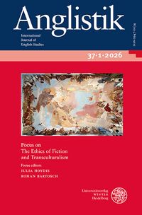 Produktbild: Anglistik. International Journal of English Studies. Volume 37:1 (2026)