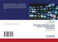 Produktbild: Fake News Detection using Various Computational Techniques
