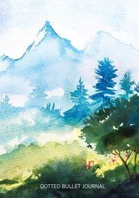Produktbild: Watercolor Hillside - Dotted Bullet Journal