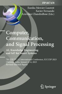 Produktbild: Computer, Communication, and Signal Processing. AI, Knowledge Engineering and IoT for Smart Systems