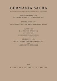 Produktbild: Das Bistum Bamberg. Teil 2: Die Pfarreiorganisation