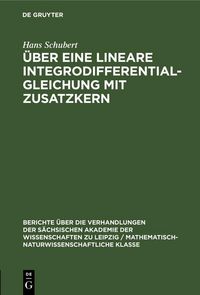 Produktbild: &Uuml;ber eine lineare Integrodifferentialgleichung mit Zusatzkern
