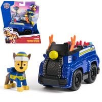 Produktbild: PAW Patrol Weihnachts-Special - Basis Fahrzeug mit Fellfreundefigur im weihnachtlichen Look (sortiert, Zufallsauswahl)