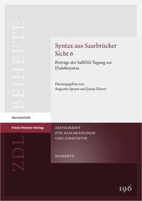 Produktbild: Syntax aus Saarbr&uuml;cker Sicht 6
