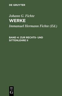 Produktbild: Zur Rechts- und Sittenlehre II