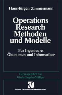 Produktbild: Methoden und Modelle des Operations Research