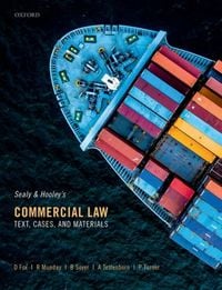 Produktbild: Sealy and Hooley's Commercial Law