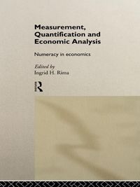 Produktbild: Measurement, Quantification and Economic Analysis