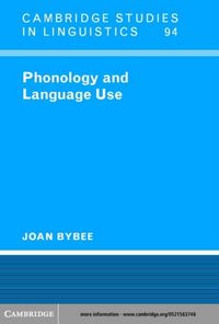 Produktbild: Phonology and Language Use