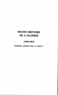 Produktbild: Petite Histoire De L'algerie (1830-196)