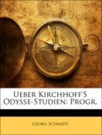 Bild vom Artikel Schmidt, G: Ger-Ueber Kirchhoffs Odysse-St vom Autor Georg Schmidt