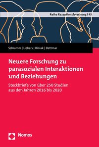 Produktbild: Neuere Forschung zu parasozialen Interaktionen und Beziehungen