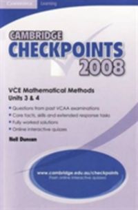 Produktbild: Cambridge Checkpoints Vce Mathematical Methods Units 3 and 4 2008