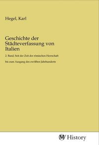 Produktbild: Geschichte der St&auml;dteverfassung von Italien