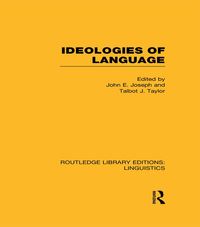 Produktbild: Ideologies of Language (RLE Linguistics A: General Linguistics)