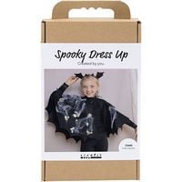 Produktbild Creativ Company Kreativ Set Gruseliges Kostüm, Fledermausumhang , und Stirnband, Schwarz, Schwarz mit Glitter