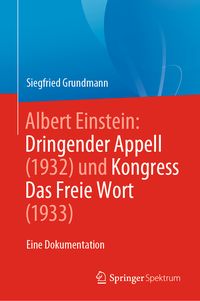 Produktbild: Albert Einstein Dringender Appell (1932) und Kongress Das Freie Wort (1933)
