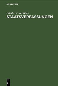 Produktbild: Staatsverfassungen