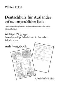 Produktbild: Deutschkurs f&uuml;r Ausl&auml;nder auf muttersprachlicher Basis - Anleitungsbuch