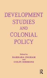 Produktbild: Development Studies and Colonial Policy