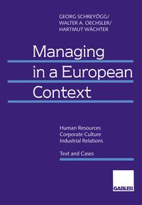 Produktbild: Managing in a European Context