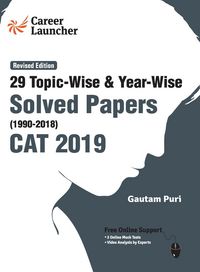 Produktbild: CAT 29 Topic-wise & Year-wise Solved Papers 1990-2018 (Revised Edition)