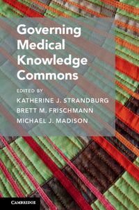Produktbild: Governing Medical Knowledge Commons
