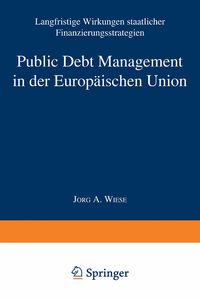 Produktbild: Public Debt Management in der Europ&auml;ischen Union